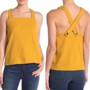 Madewell Apron Cross-Back Tank Top